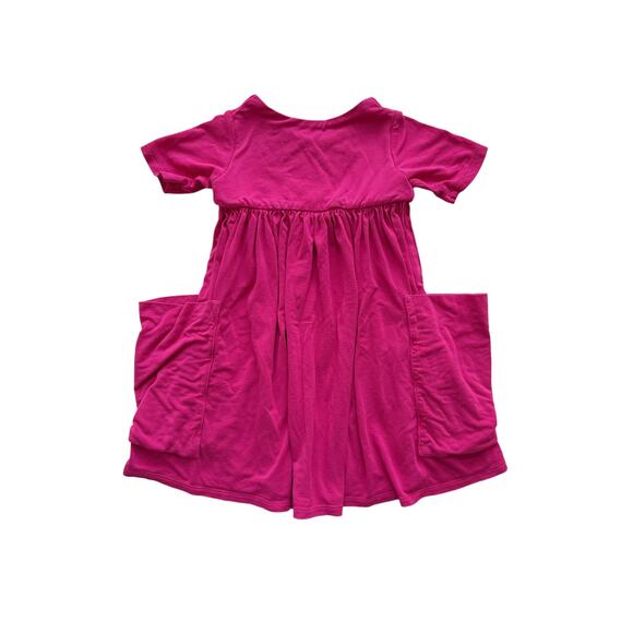 Remie Girl Pink Pixie Pocket Day Dress Size 2 - Picture 3 of 4